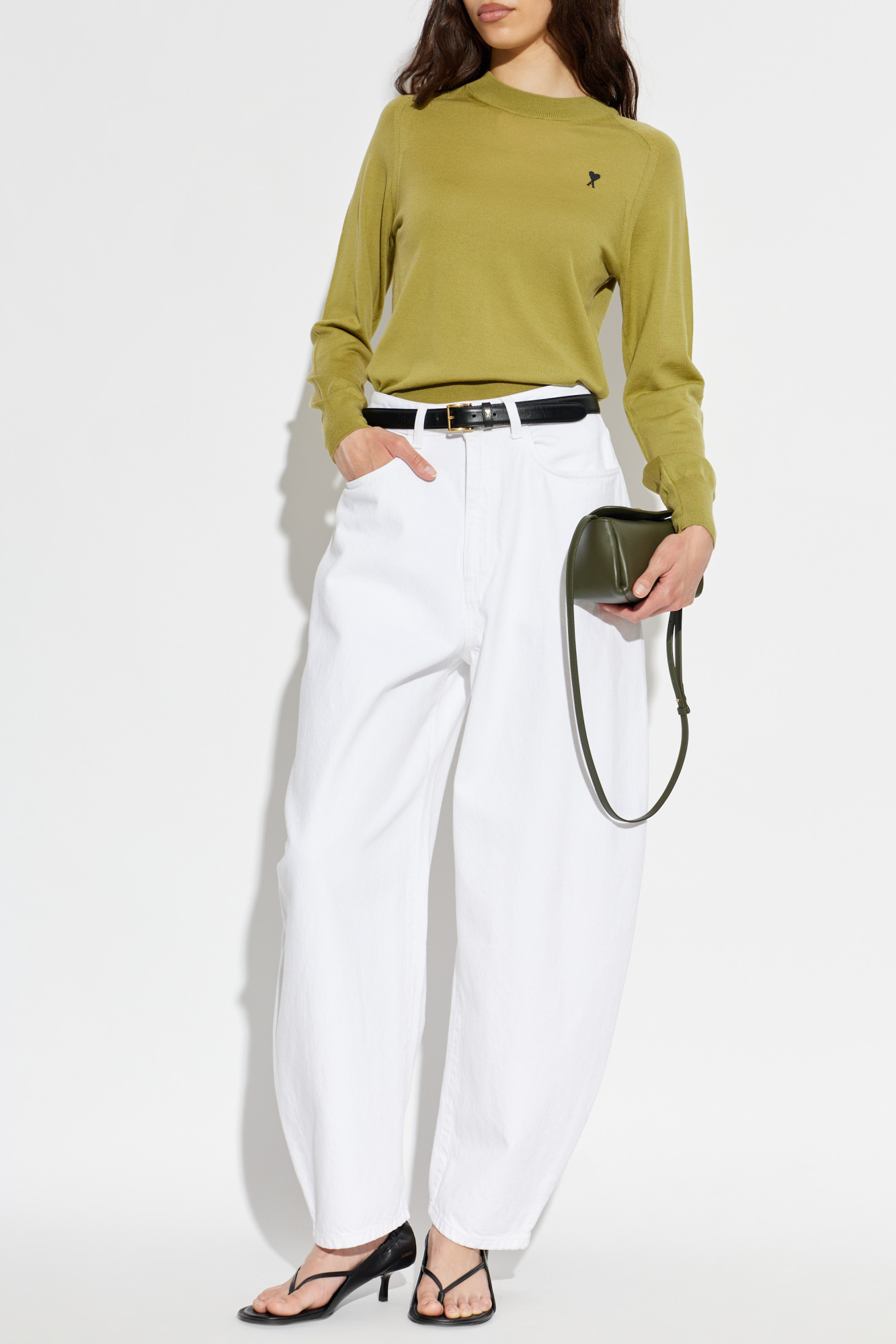 Ami Alexandre Mattiussi Wool sweater with embroidered logo